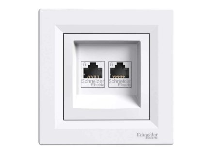 139707 asfora eph4800121 zasuvka datova 2xrj45 cat 6 utp biela