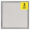 LED prisadené svietidlo, štvorec, strieborné, 21W, CCT