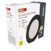 LED vstavané svietidlo NEXXO, kruhové, čierne, 7W, CCT