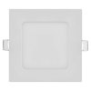 LED vstavané svietidlo NEXXO, štvorec, biely, 7W, neutrálna biela