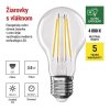 LED žiarovka Filament A60 A CLASS/ E27 / 3,8 W (60 W) / 806 lm / neutrálna biela