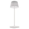 LED stolná lampa KATIE, dobíjacia, biela
