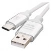 Nabíjací a dátový kábel USB-A 2.0 / USB-C 2.0, 1 m, biely