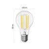 LED žiarovka Filament A60 A CLASS / E27 / 7,2 W (100 W) / 1521 lm / neutrálna biela