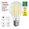 LED žiarovka Filament A60 A CLASS / E27 / 7,2 W (100 W) / 1521 lm / neutrálna biela