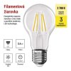 LED žiarovka Filament A60 / E27 / 3,4 W (40 W) / 470 lm / Teplá biela