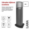 Záhradné stĺpikové svietidlo LANA, 15,3 x 13,3 x 45 cm, 1 x E27, 25 W