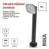 LED záhradné stĺpikové svietidlo NIKA, 16,5 x 12 x 50 cm, 12,5 W, teplá biela