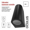Záhradné nástenné svietidlo OCULUS, 8,8 x 6,7 x 15,3 cm, 2 x GU10, 2× 7W