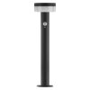 LED záhradné solárne stĺpikové svietidlo TERION, senzor súmraku, 12,5 x 12,5 x 50 cm