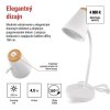 LED stolná lampa TARA, biela