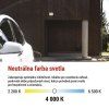 LED reflektor GLARO 30W, biely, IP65, 3000 lm, neutrálna biela