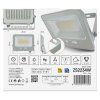 LED reflektor GLARO 30W, biely, IP65, 3000 lm, neutrálna biela