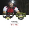 COB LED + LED čelovka P3536, 220 lm, 100 m, 3× AAA