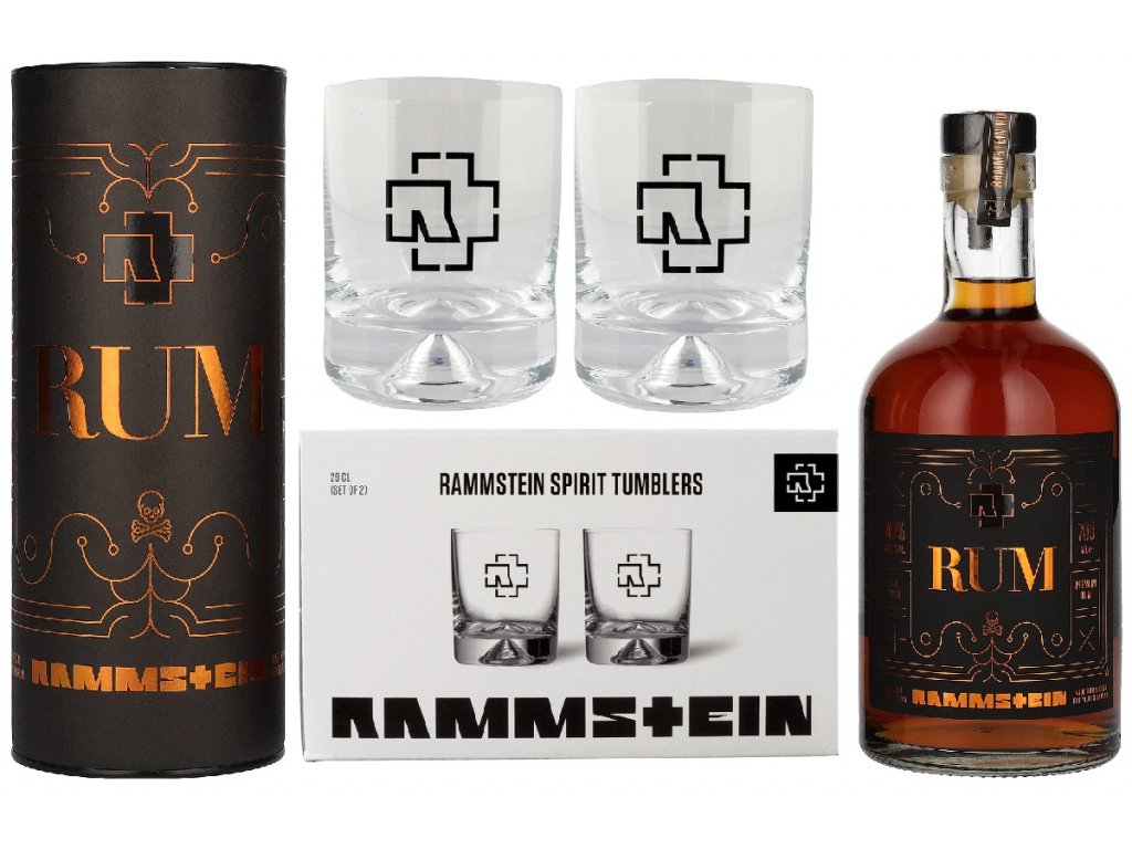 Rammstein rum 0,7l 40% + 2 originální skleničky - United Drinks