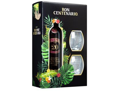 Ron Centenario Fundacion 20 Aňos 0,7l 40% + 2x sklo