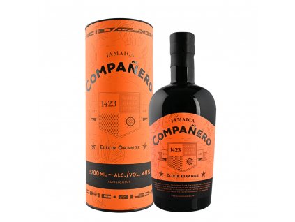 Ron Compañero Elixir Orange 0,7l 40% GB  + miniatura Compañero Extra Añejo 0,02l