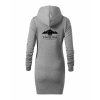 Dámské mikinové šaty Heather grey (Melírově šedá)