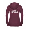 Dámská mikina luxury back burgundy
