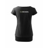 Dámské tričko s dolním lemem Black (Černá)