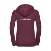 Dámská mikina luxury back burgundy