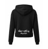 Dámská crop mikina Black (Černá)