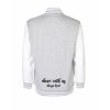 College mikina back heather grey