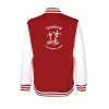 College mikina back red