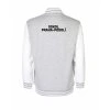 College mikina back heather grey
