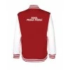College mikina back red