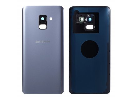 Samsung Galaxy A8 2018 zadní kryt šedý osazený včetně krytky fotoaparátu A530F