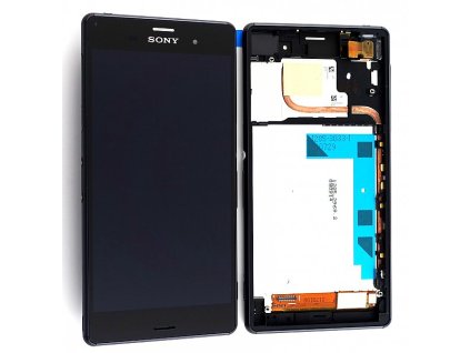 Sony D6633 DUAL SIM přední kryt+LCD+dotyk černý