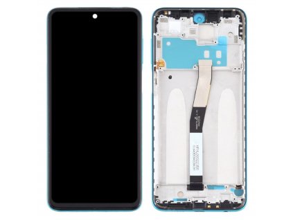 Xiaomi Redmi Note 9 Pro LCD displej dotykové sklo včetně rámečku modrý