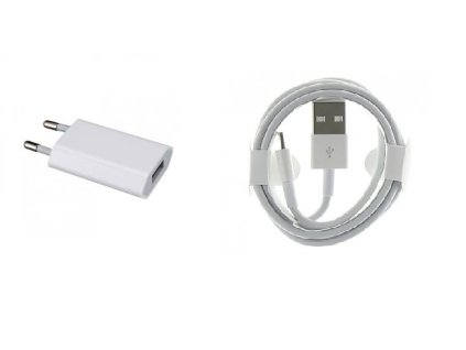 Apple A1400 nabíječka + MD818 datový kabel OEM