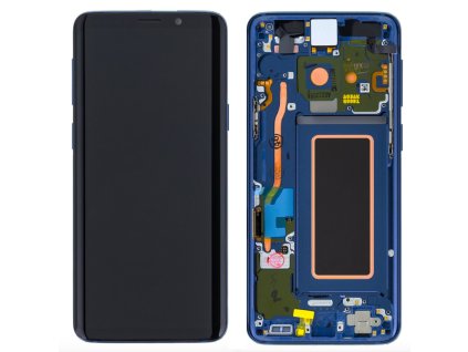 Samsung Galaxy S9 LCD displej Amoled včetně rámu G960 (Service Pack) Modrý