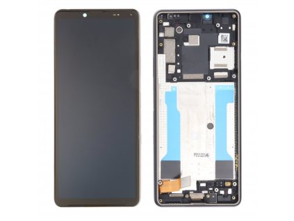 Sony Xperia 10 III LCD displej dotykové sklo černé (OEM) Black