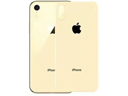 iPhone XS Max zadní tvrzené sklo žluté