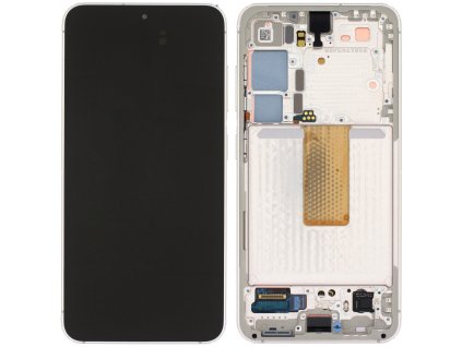 Samsung Galaxy S23 5G S911 LCD displej dotykové sklo (Service Pack) Cream