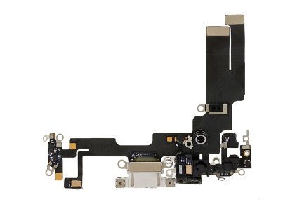 Flex konektor Apple iPhone 14 nabíjení port bílý mikrofon OEM