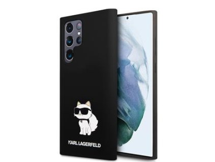 Karl Lagerfeld Liquid Silicone Choupette NFT Zadní Kryt pro Samsung Galaxy S24 Ultra Black