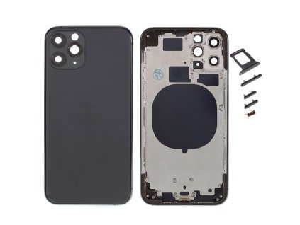 apple iphone 11 pro zadni kryt baterie sedy vcetne stredoveho ramecku