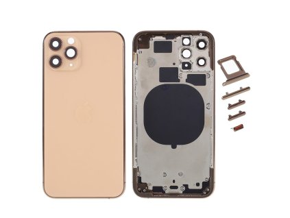 apple iphone 11 pro zadni kryt baterie zlaty vcetne stredoveho ramecku