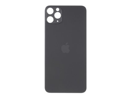 apple iphone 11 pro zadni skleneny kryt baterie cerny s vetsim otvorem pro cocky kamery