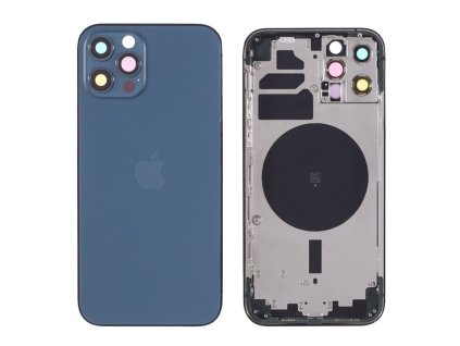 apple iphone 12 pro zadni kryt baterie vcetne stredoveho ramecku modry