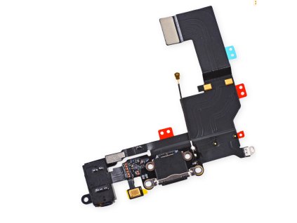apple iphone 5s dock konektor nabijeni mikrofon antena cerny