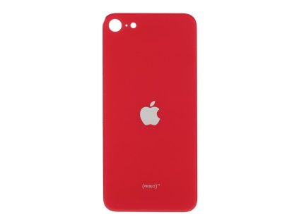 apple iphone se 2 generace zadni skleneny kryt baterie cerveny se zvetsenym otvorem na zadni fotoaparat