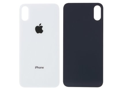 apple iphone x zadni skleneny kryt baterie bily s vetsim otvorem pro kameru