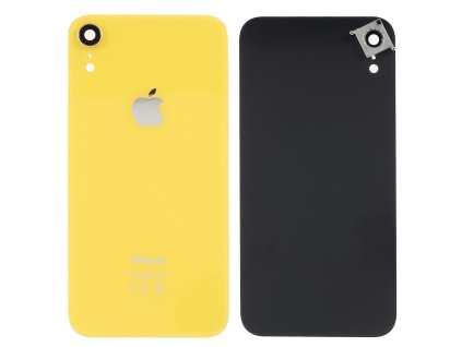 apple iphone xr zadni kryt baterie vcetne krytky cocky fotoaparatu zluty