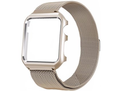 apple watch 44mm kompletni magneticky pasek zlaty