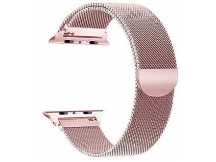 apple watch magenticky pasek milanese 40 42mm rose